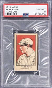 1921 W551 Strip Card Babe Ruth – PSA NM-MT 8